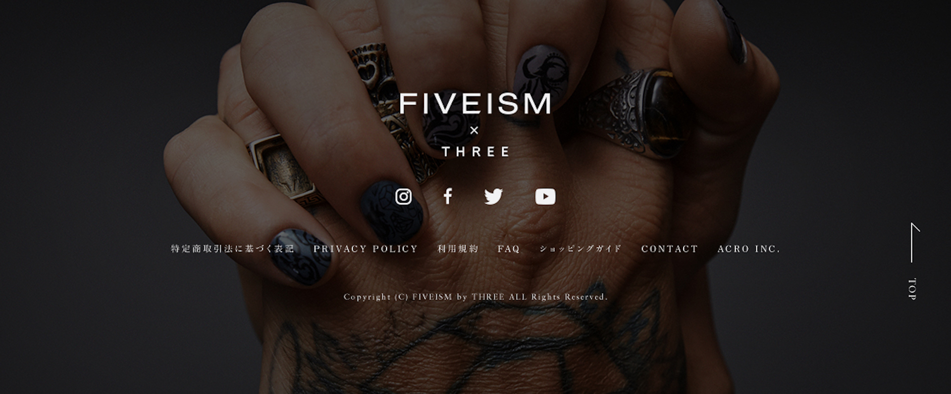 FIVEISM × THREE公式ブランド＆ECサイト