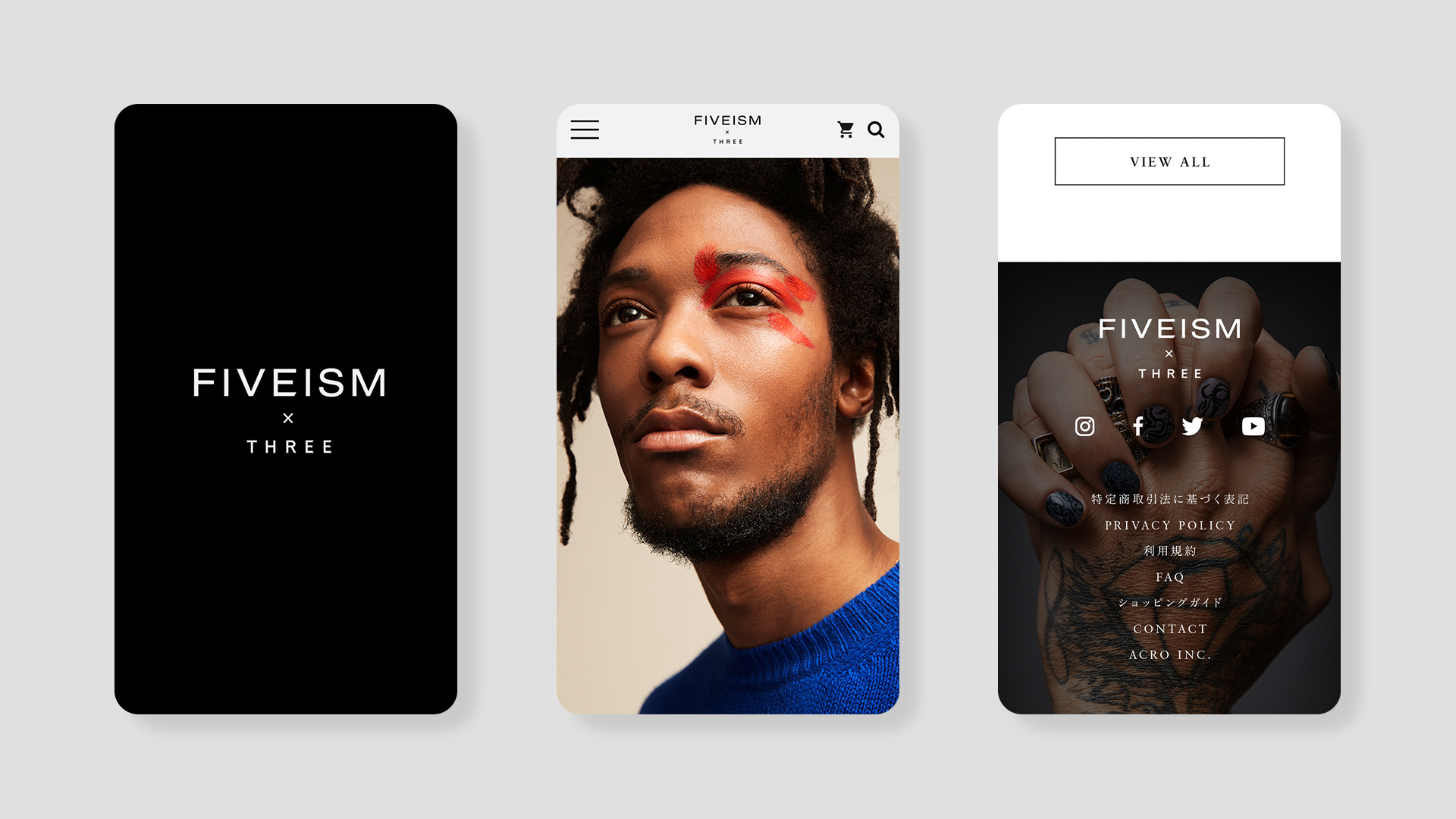 FIVEISM × THREE公式ブランド＆ECサイト