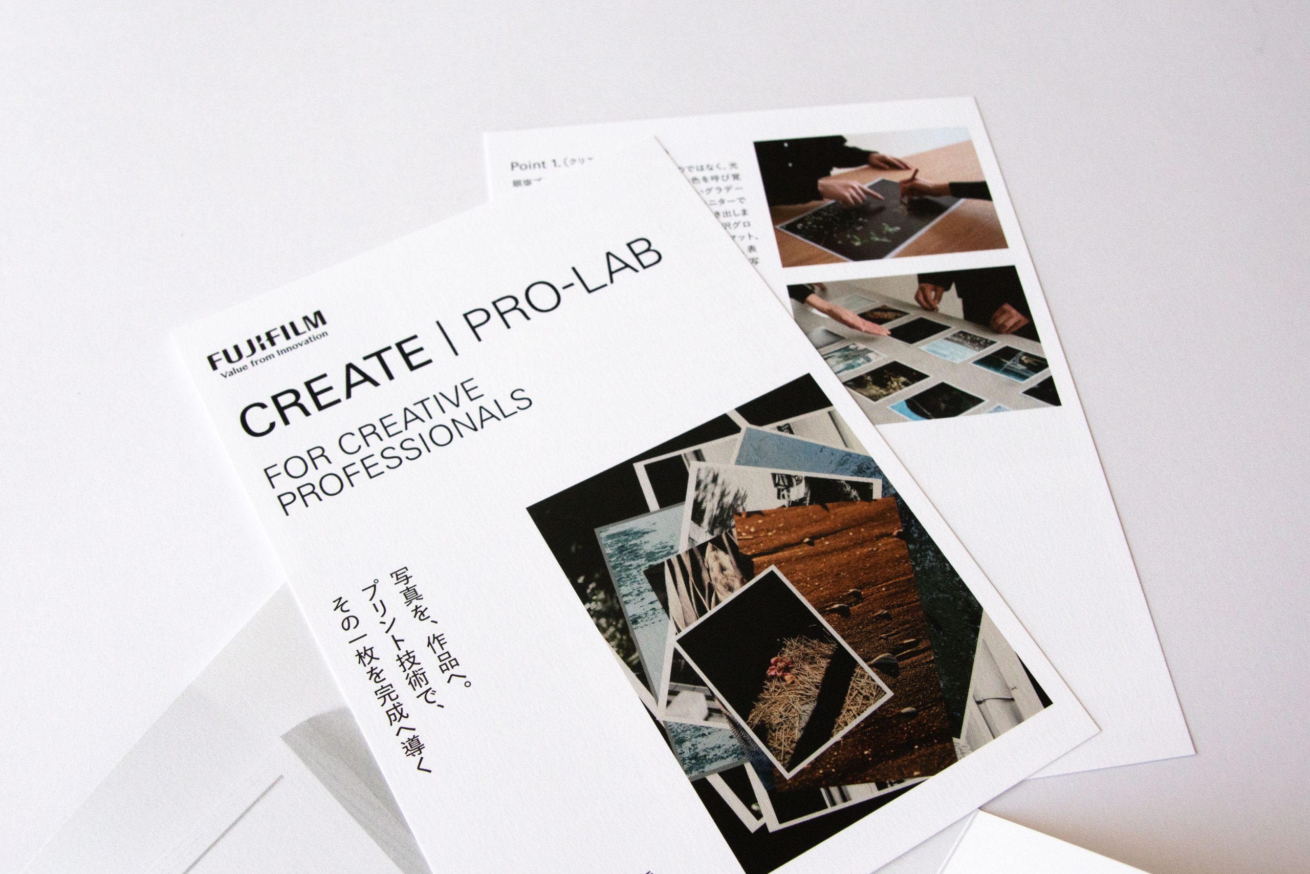 富士フイルム プロラボ「CREATE」パンフレット